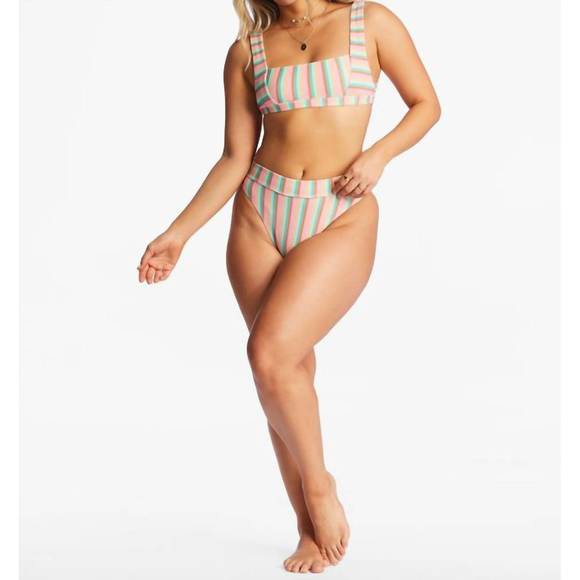 NEW BILLABONG island glow tanlines tank bikini in multi - Picture 5 of 5